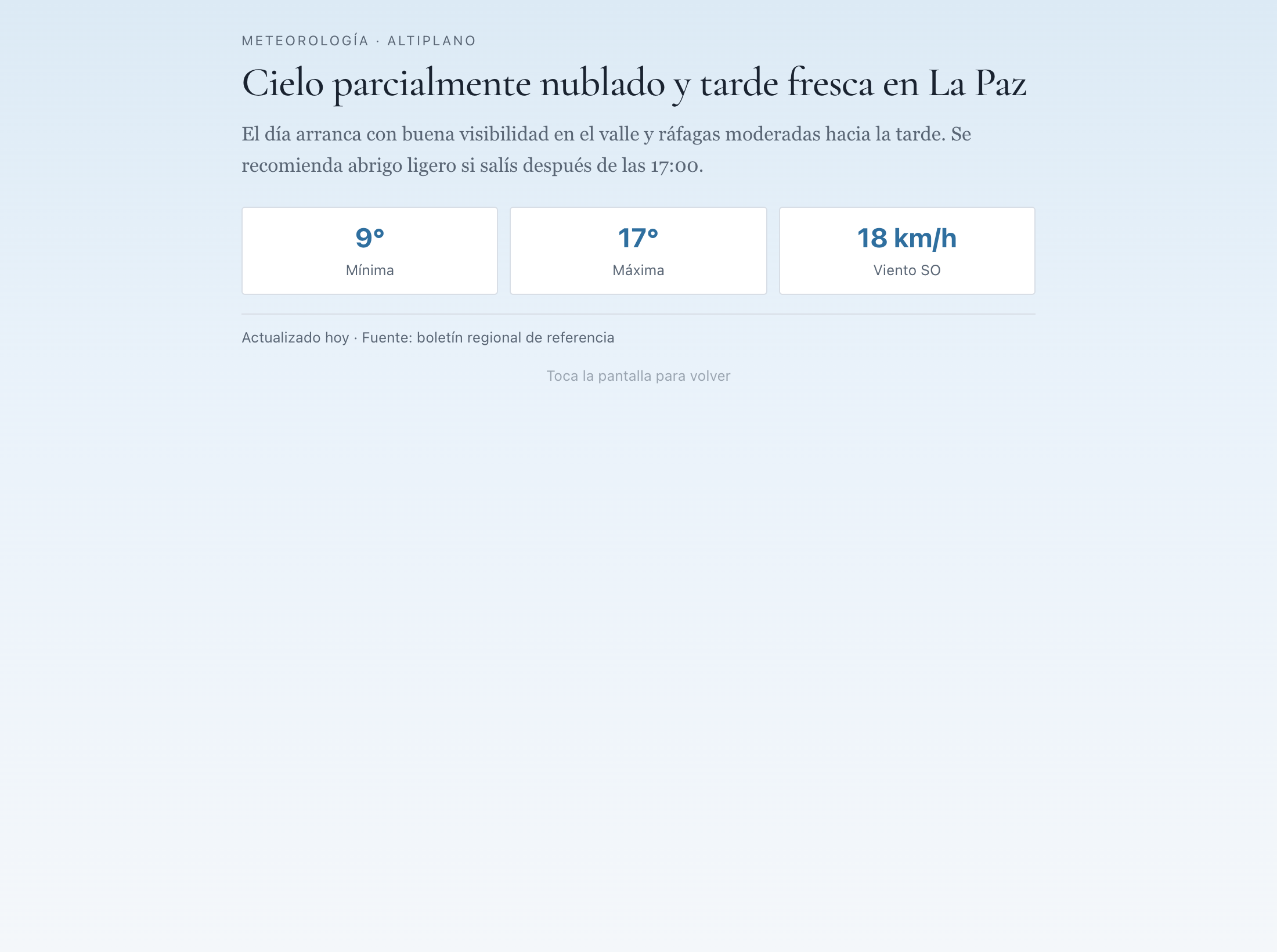 Tapadera clima encima del chat (escritorio)